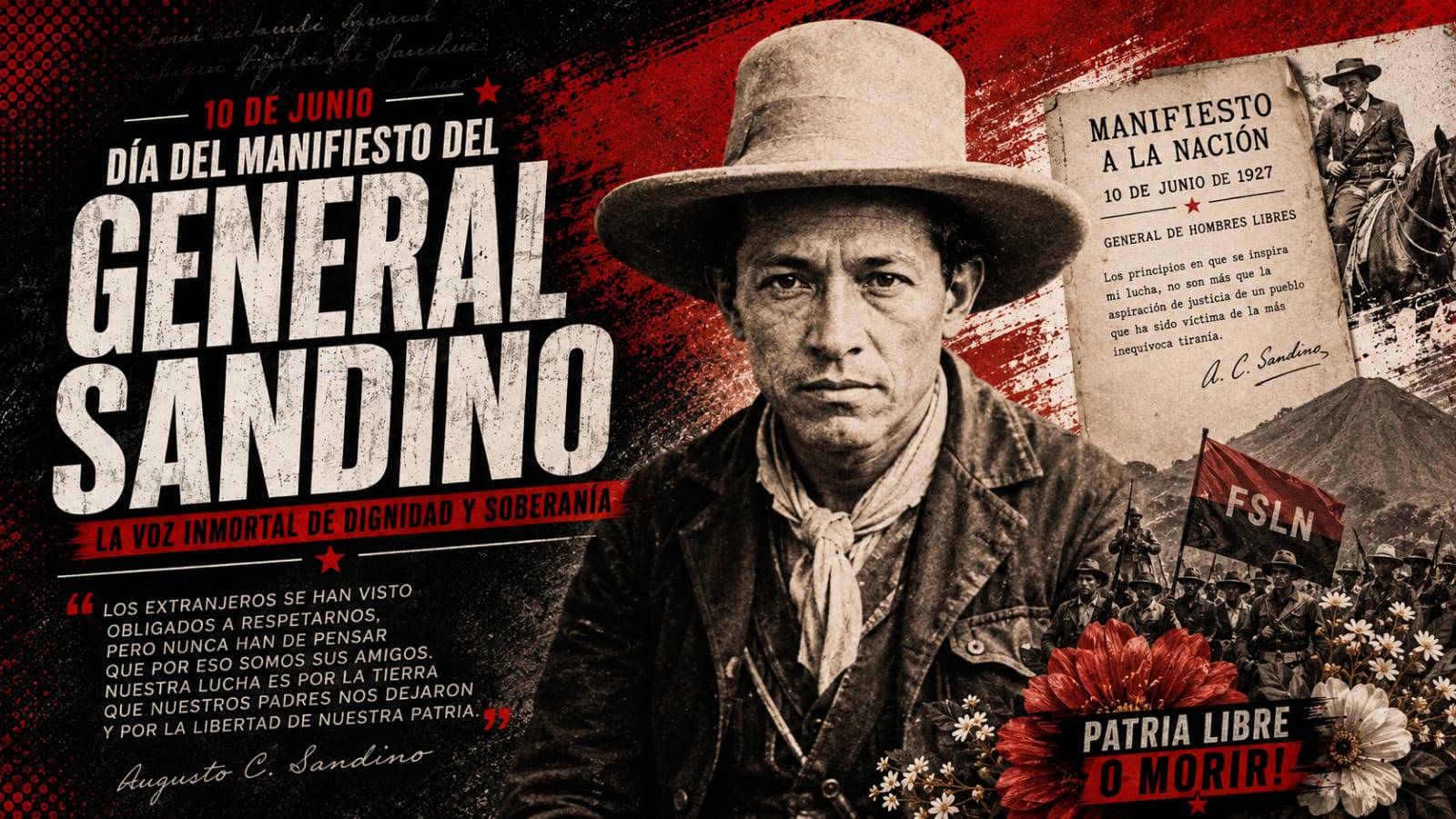 La trinchera de la conciencia: A 94 años del histórico Manifiesto del General Augusto C. Sandino.